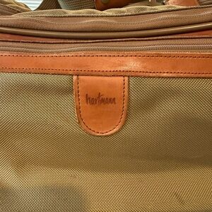 Vintage Hartmann Tan Leather Trim Men's Bag